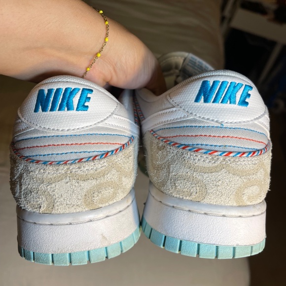 Barber Gold Clip Rare Collection White and Cream Men's Sneakers - Picture 8 of 10